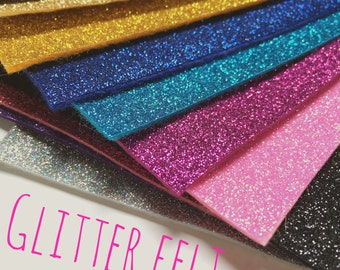 Glitter Felt Sheet - 39 colours