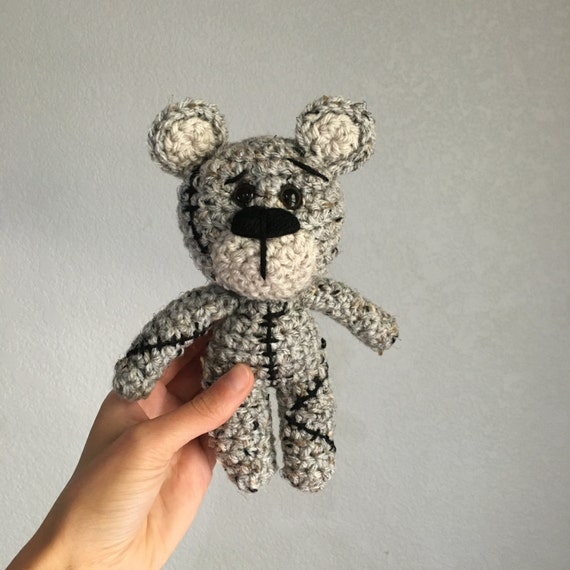 hand stitched teddy bear