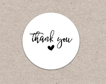 Thank you sticker | Etsy