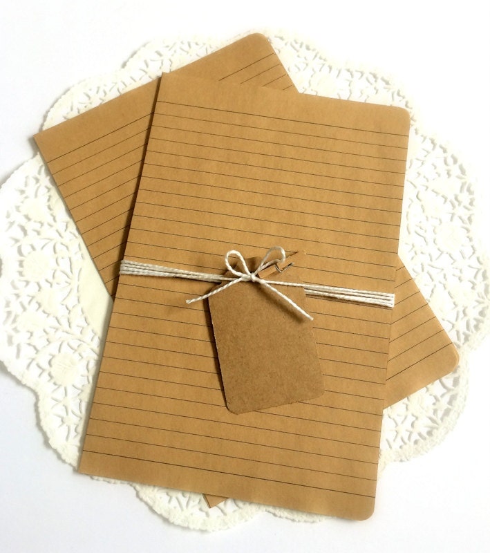 Kraft Brown Notebook Paper Letter Paper Journal Paper