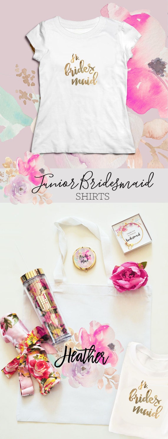 Junior Bridesmaid Shirt Junior Bridesmaid Gift Ideas - (EB3161GRLW) Jr ...