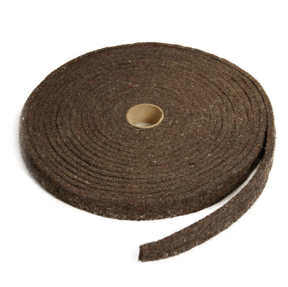 VeryLow Density Industrial Wool Felt Strips Natural Gray