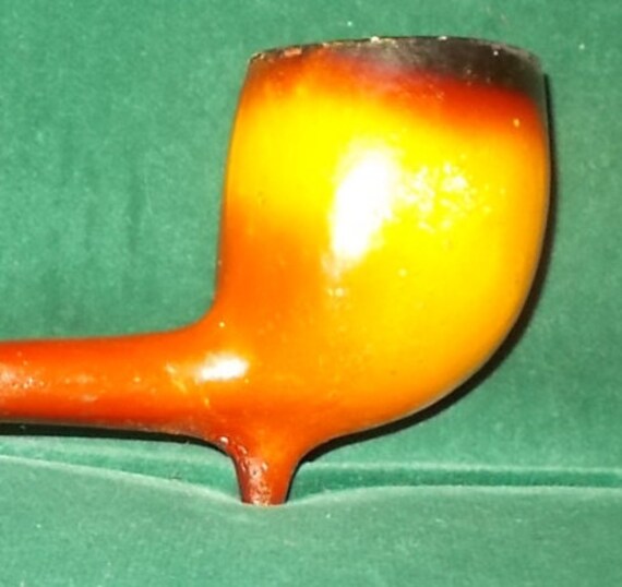 Vintage Clay Pipe Large Tobacco Pipe Large Bowl Tavern Pipe