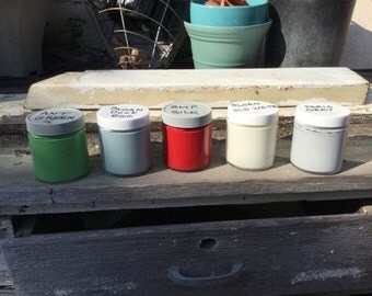 Chalk Paint SALE, Red or Green Industrial 4 oz. sized container ASCP- Awesome paint!