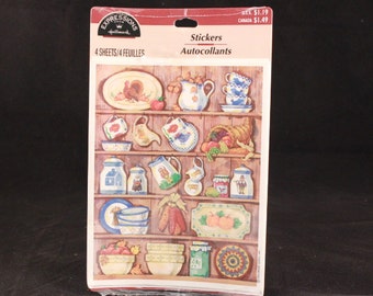 Vintage Hallmark Expressions 4 Sheet Cupboard Stickers. Sealed