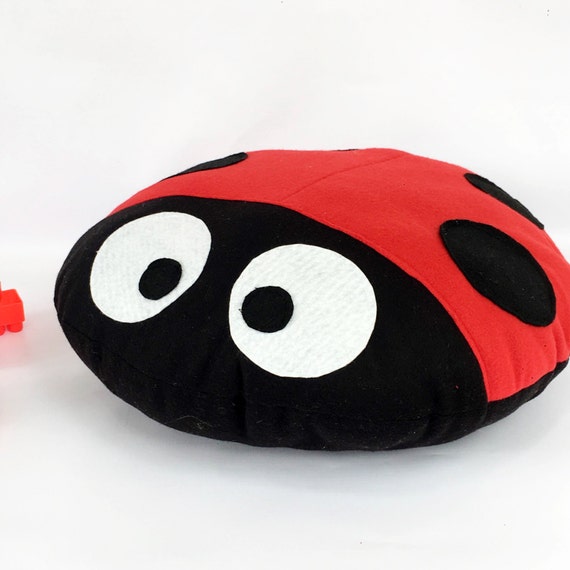 Stuffed animal pillow Ladybug pillow Decorative plush