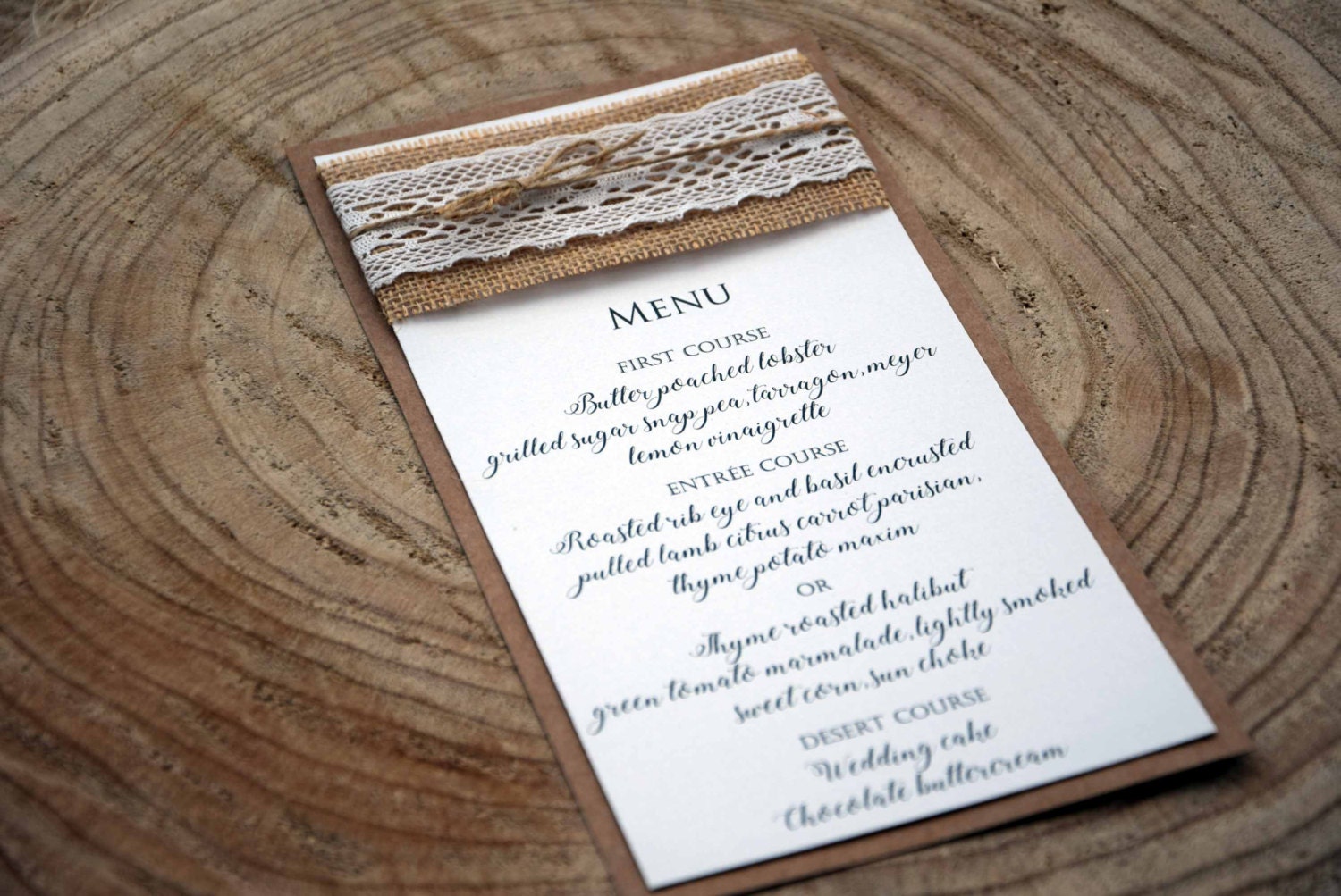 Rustic Wedding Dinner Menu Wedding Dinner Menu Wedding Menu