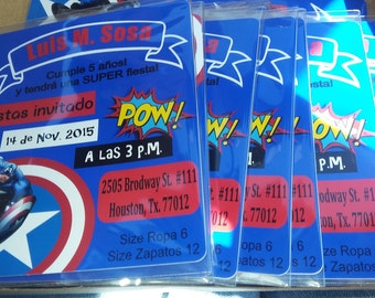 Captain America Invitation