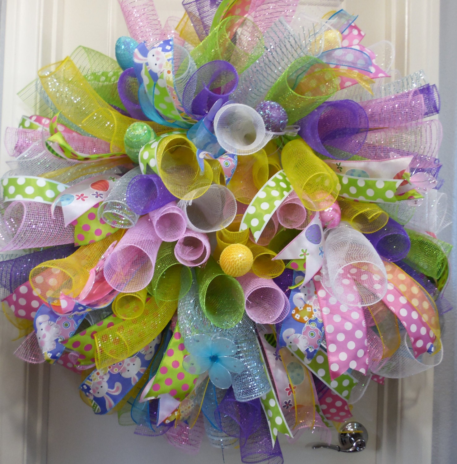 Easter Wreath Extra Large Easter Wreath Easter Egg by SwaymeVegas