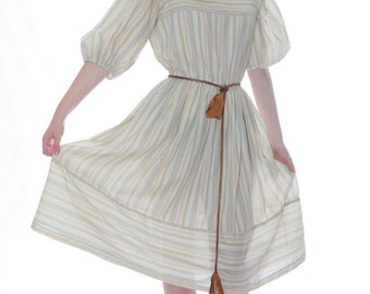 FREE US SHIPPING Vintage Summer Cotton Dress