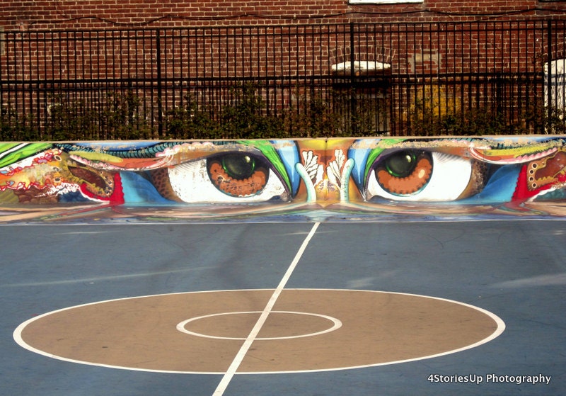 Basketball Court Graffiti Digital Download Photography