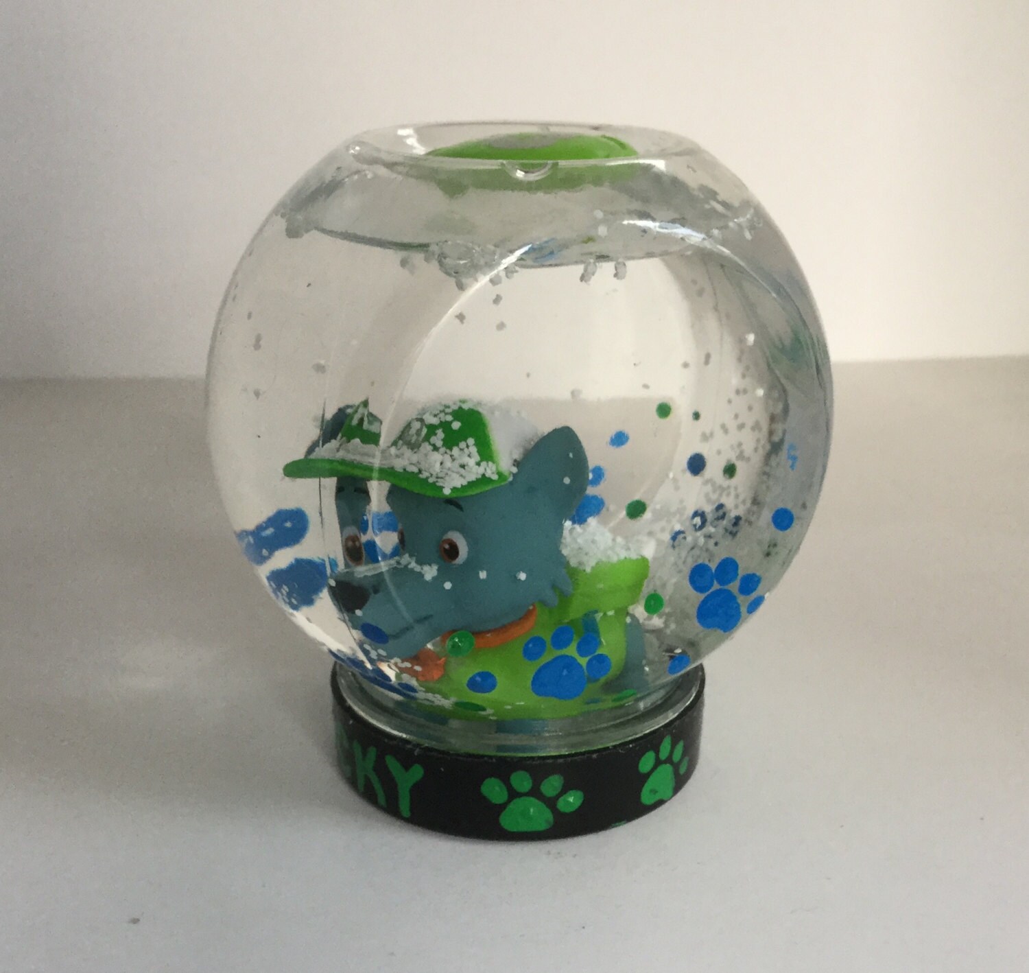 personalized snowglobe paw patrol snow globe rocky personalized snowglobe paw patrol snow globe rocky
