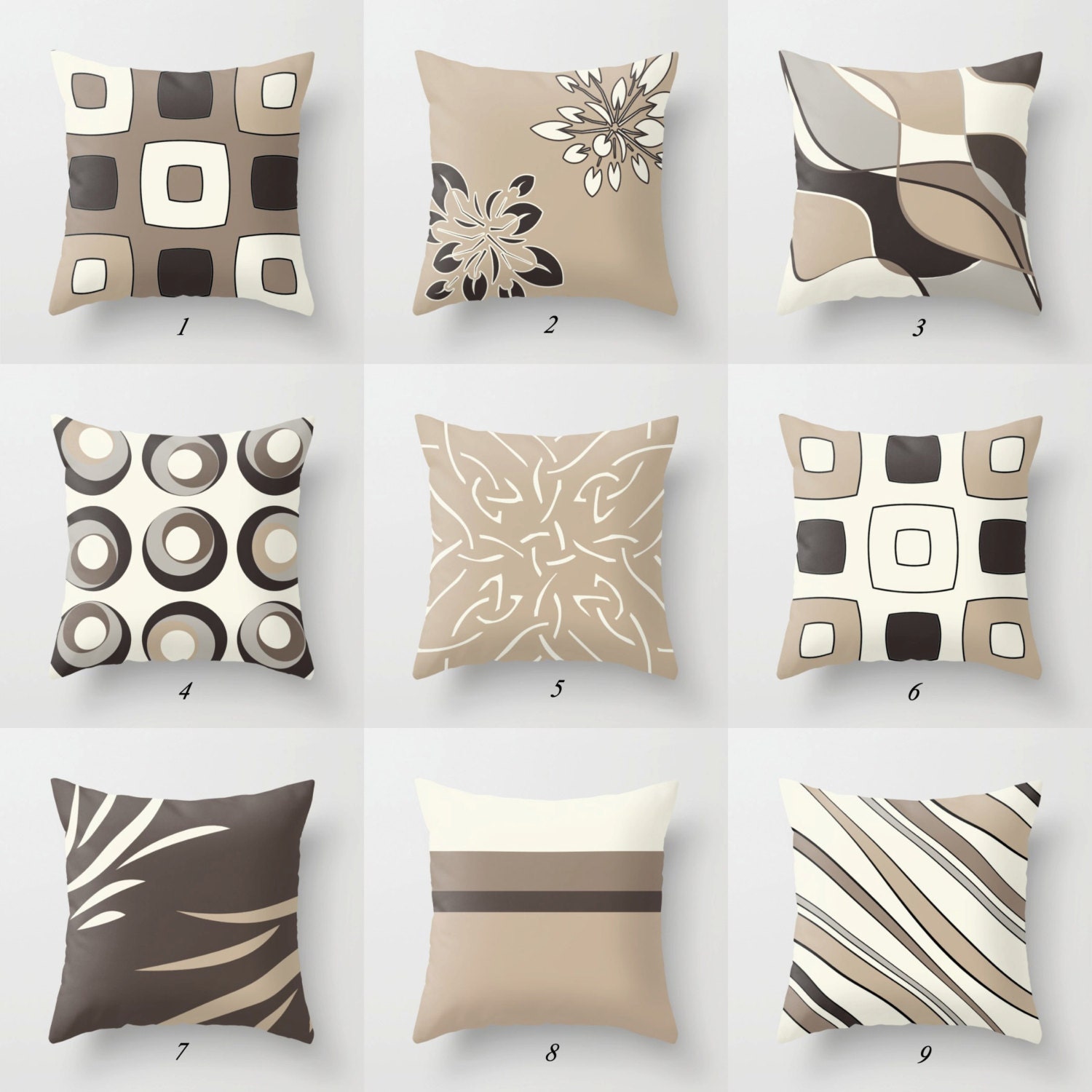 neutral pillows