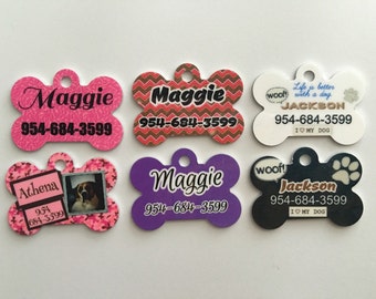 Dog Tag, Personalized Pet Dog ID Tag, Custom Made FREE Shipping Gift Dog Tag Cat Tag Pet Tag