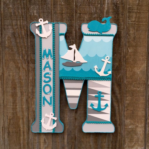Oversized Nursery Letter Large Hanging Letter Wooden Door