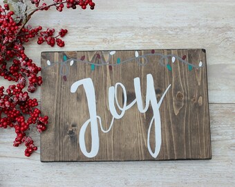 Christmas Wood Sign, Joy Christmas Sign, Rustic Christmas Sign, Farmhouse Christmas Decor, Christmas Wooden Sign, Christmas Decorations