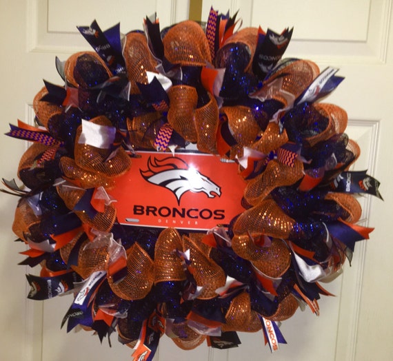 Denver Broncos NFL Football Deco Mesh by MissChristinasCrafts