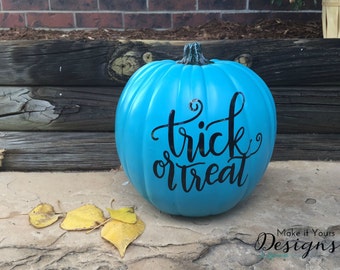 Teal Pumpkin Decal - Food Allergies - Halloween - Trick or Treat - Pumpkin Project - Decal Only