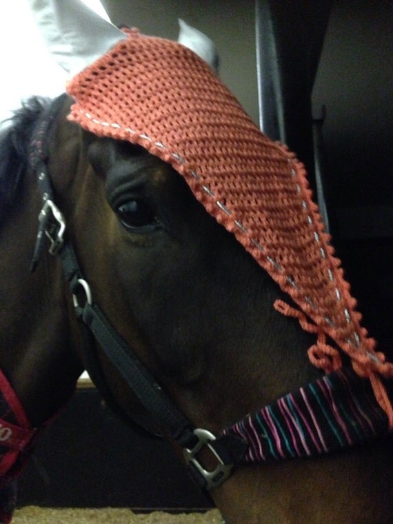 Simple long horse fly veil crochet pattern