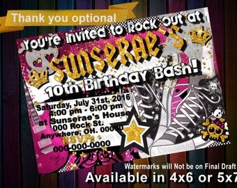 Rock star birthday | Etsy