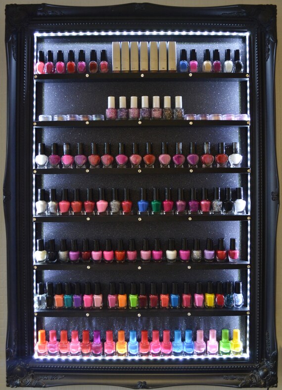 Nail Polish Rack Beauty Display Illuminated Salon Furniture
