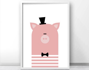 Nursery Wall Art Print, Kids Art Print, Animal Nursery Print, Instant Download Printable Kids, Nursery Art Printable, Modern Nursery Decor