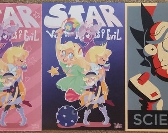 Rick & Morty Poster. Star vs. The Forces of Evil 7x11 Gloss Poster