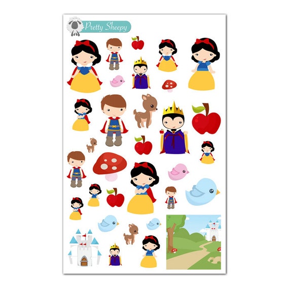 Snow White Stickers Disney Planner Stickers