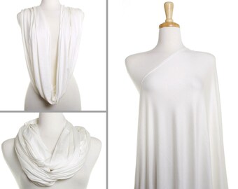 Infinity Scarf / Plain Cream Nursing Cover / Gift for Her / Womens Scarves / Ladies Soft Eternity Wrap / Breastfeeding Scarf / Mothers Day