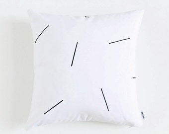 MINIMALIST decor,modern pillow cover,white pillow,black and white pillow,modern decor,white decorative pillows, white throw pillows