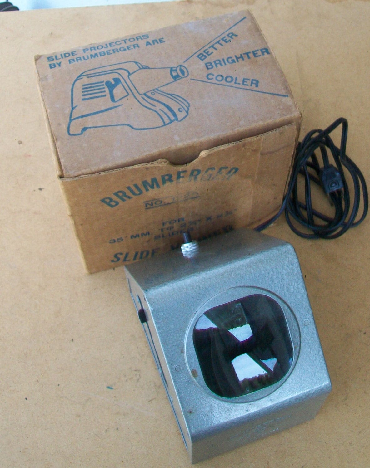 Vintage Brumberger Slide Viewer Model 1225