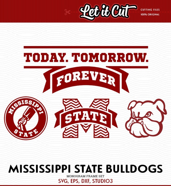 Mississippi State Bulldogs Cutting Files Svg Eps Dxf