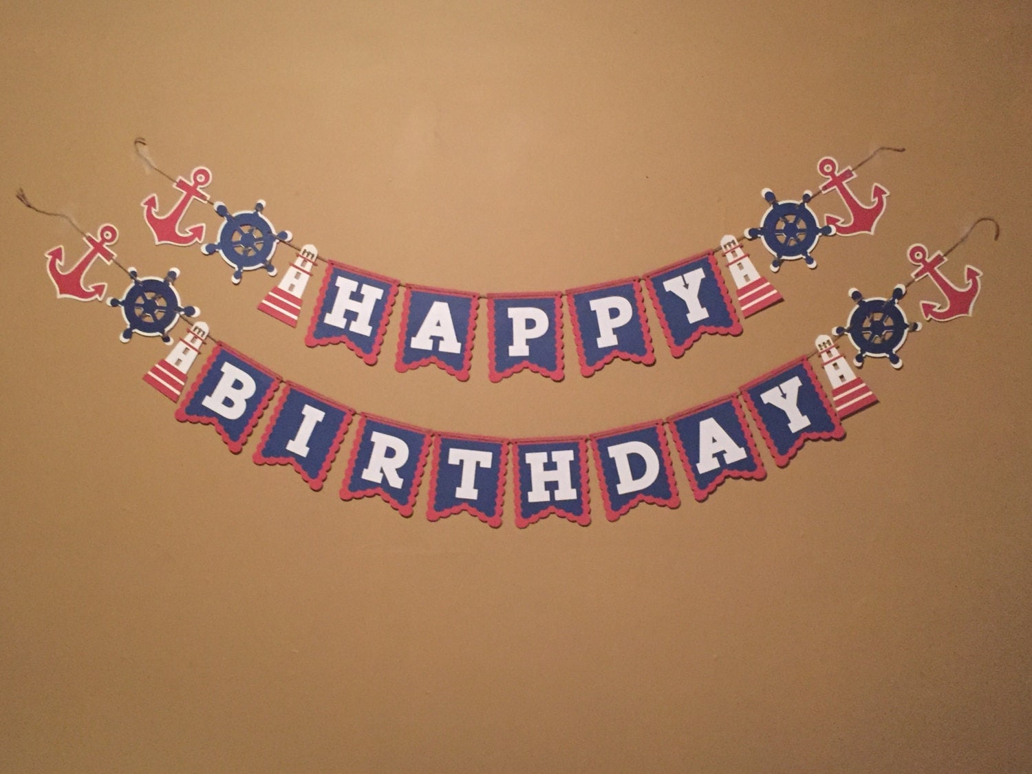 Nautical Themed Birthday Banner Printable