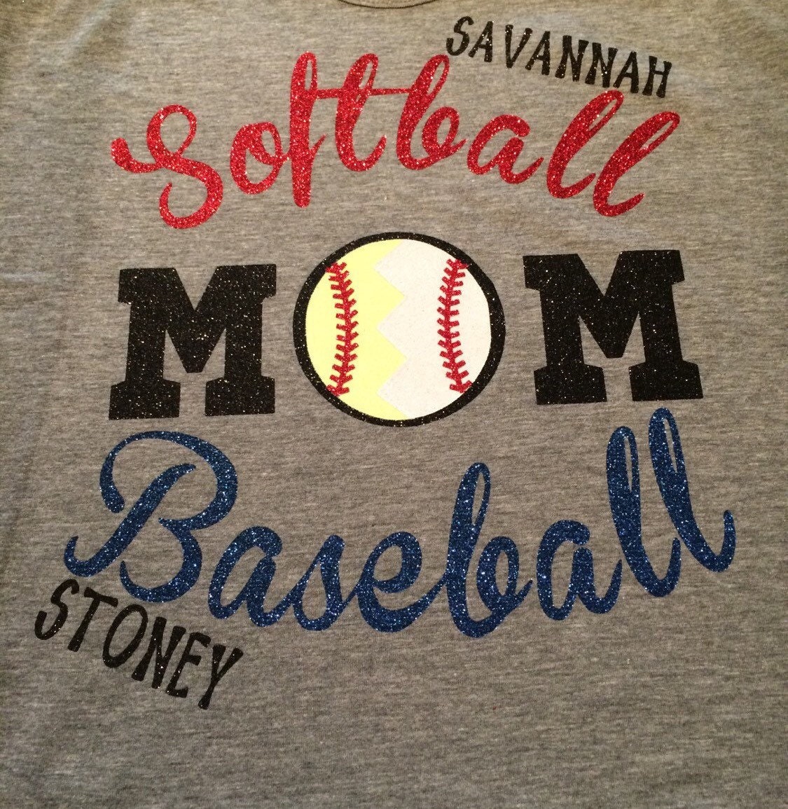 Baseball and softball MOM shirt