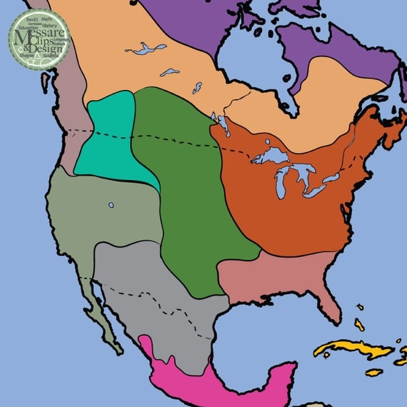 Native American Cultural Regions Map Storyboard 2866