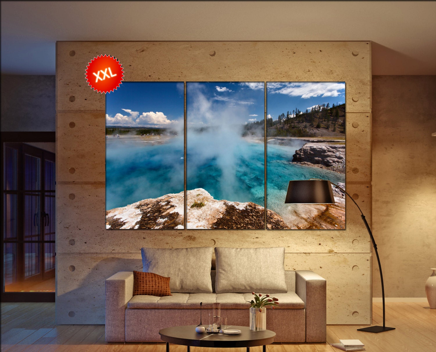 Yellowstone canvas art prints large wall art canvas print