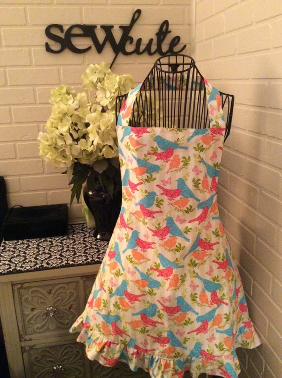 Fully lined adult bird apron