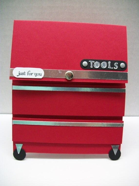 Toolbox Gift Card Holder Kit and PDF by stampincafebylana on Etsy