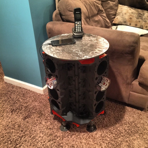 Chevy Engine Block End Table