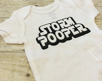 Storm Pooper | Funny Baby Onesie | Storm Trooper | Baby Boy Gift | Baby Shower Gift | Baby Bodysuit | Storm Pooper Onesie