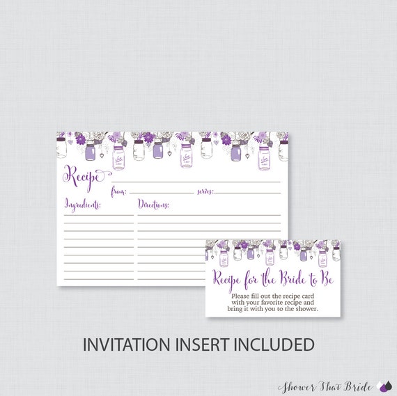 Bridal Shower Invitation Inserts 10