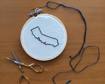 Custom Location Embroidery Hoop