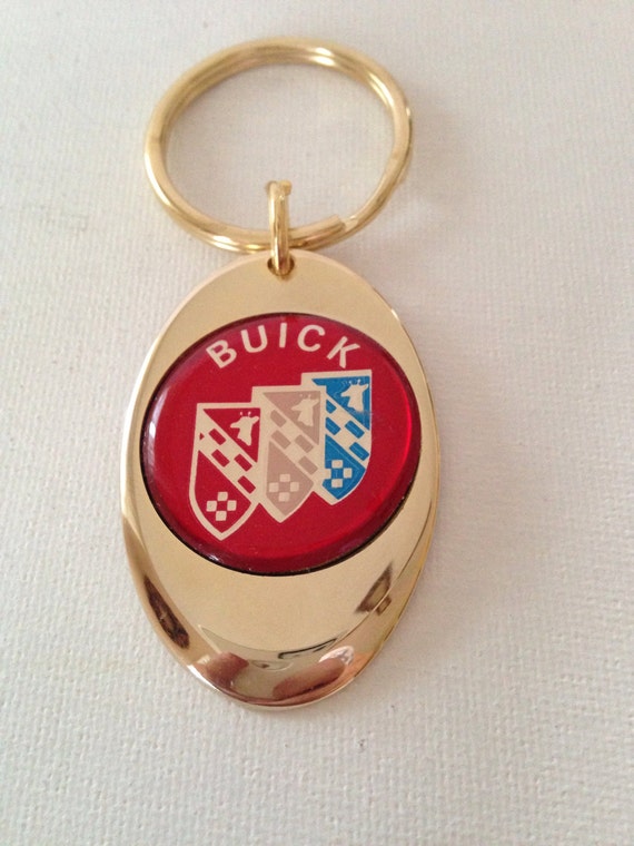 Buick Keychain Solid Brass Gold Plated Key Chain Personalized