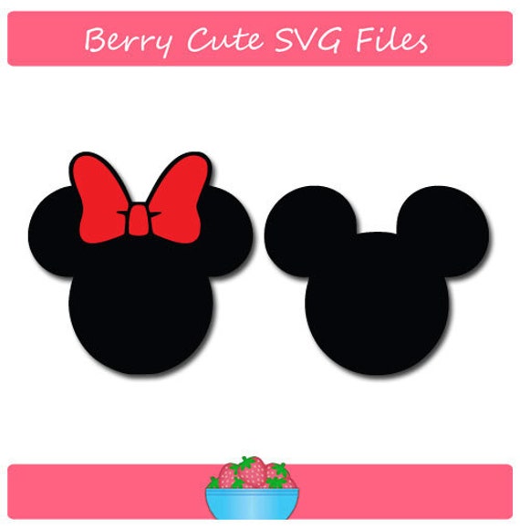 Download Mickey Mouse and Minnie Mouse Silhouette Set Svg File