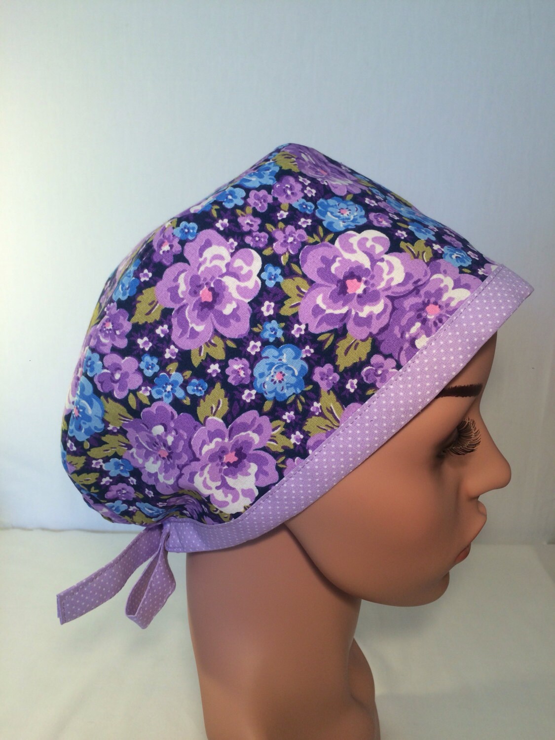 Womens Surgical Scrub Cap Nurse Cap Chemo by OksanaSewingDesign