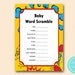 Baby Shower Game Pack Printable Instant Download Baby
