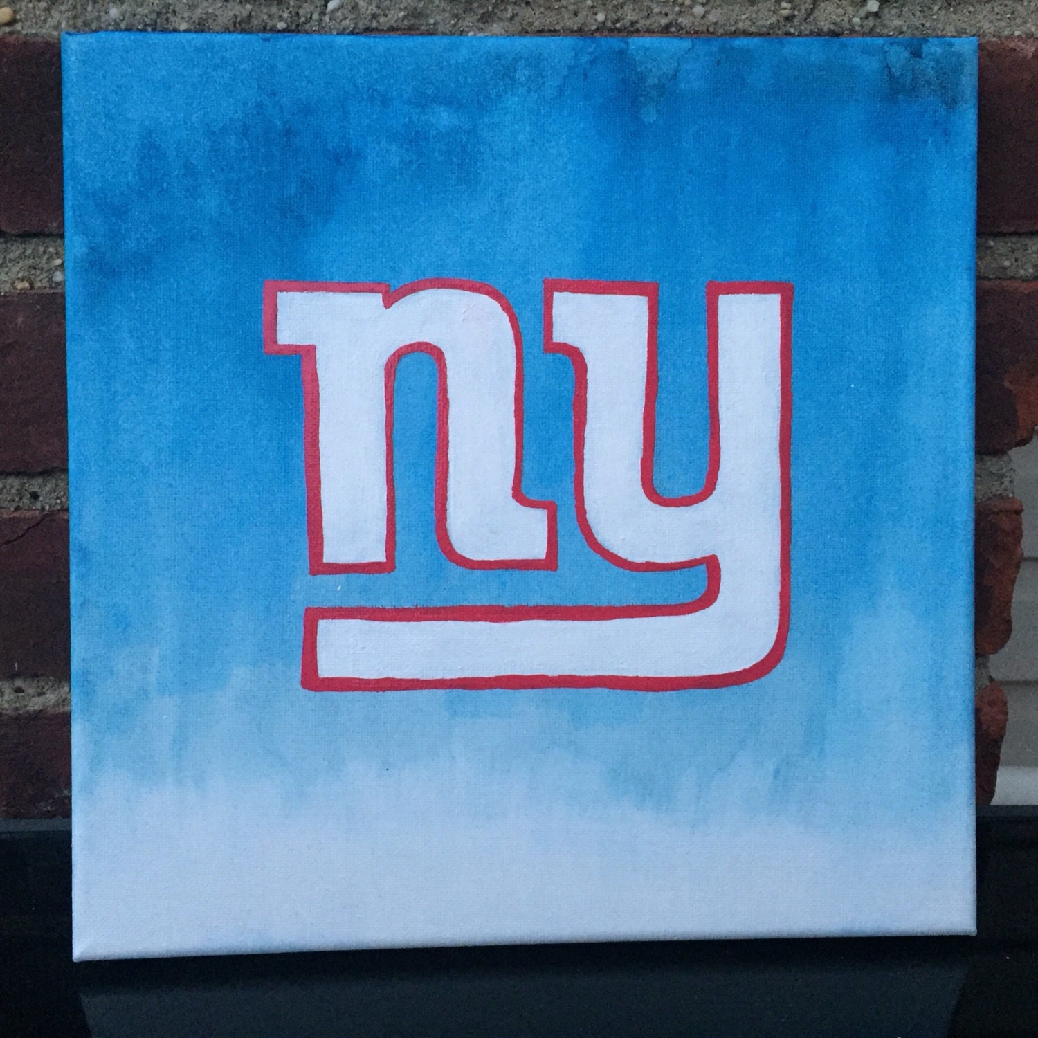 New York Giants logo on 12x12 canvas