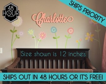 Wooden Name sign 8-24" Tall! Office large Wooden name sign letters Baby Name Wooden nursery name nursery decor wooden wall art above a crib