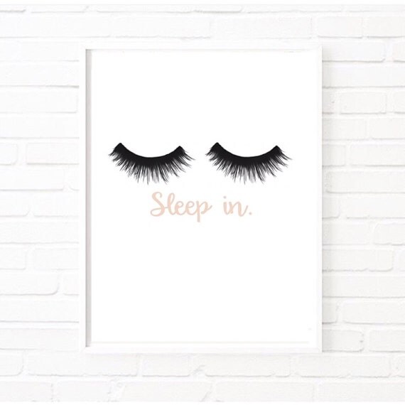 Sleep in Eyelashes Scandinavian print