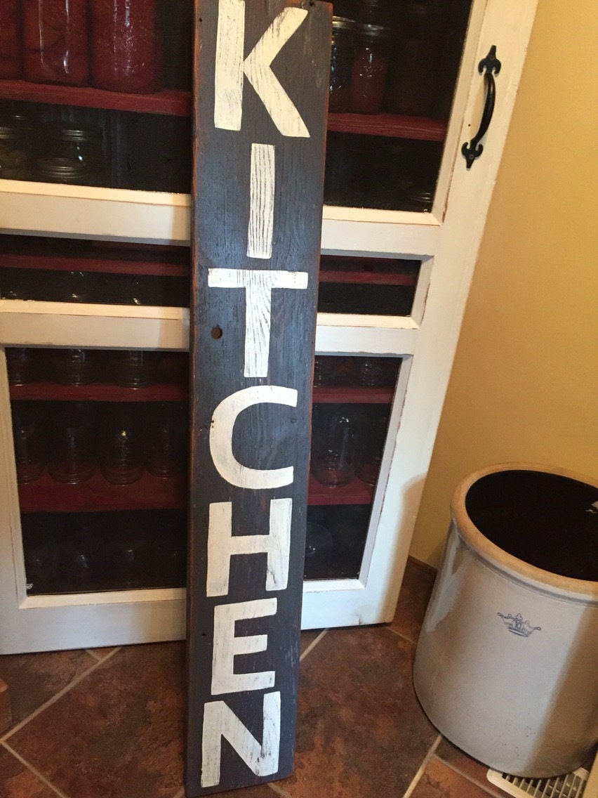 Vertical Kitchen sign Kitchen sign rustic kitchen sign